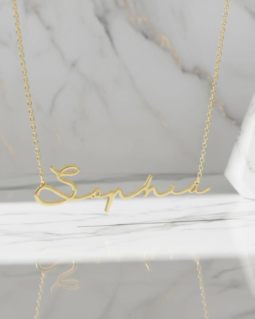 Collier Prénom Personnalisé – Argent Sterling 925, Écriture Cursive Gravée, Cadeau pour Femme, Maman
