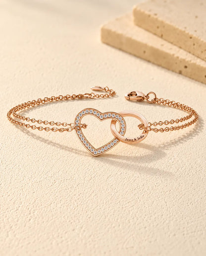 Bracelet Gravé - finition or rose