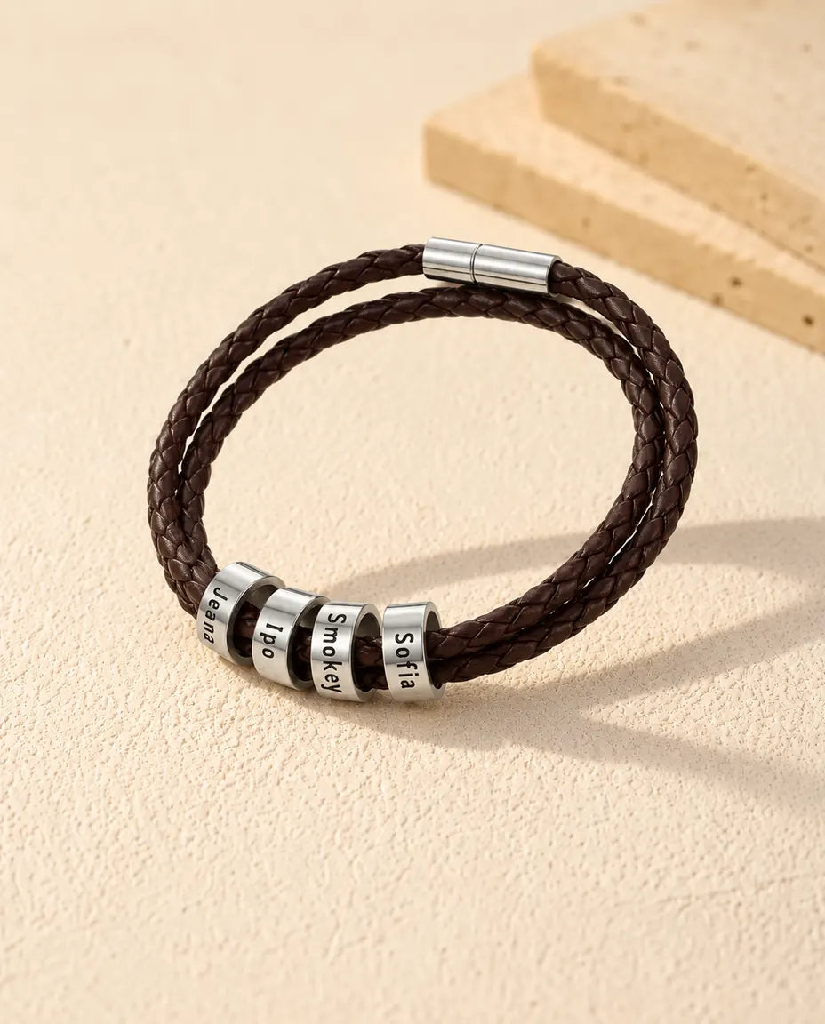 Bracelet Gravé Homme - vue de trois quarts