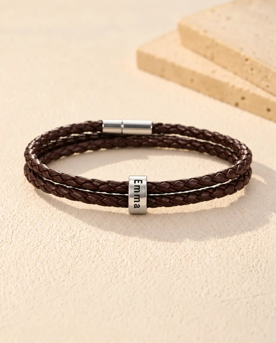 Bracelet Gravé Homme - version à 1 prénom