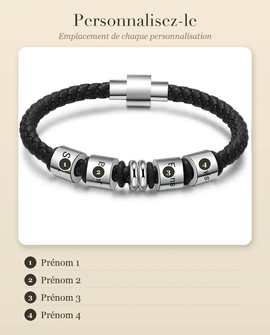 Bracelet Gravé Homme – guide de personnalisation