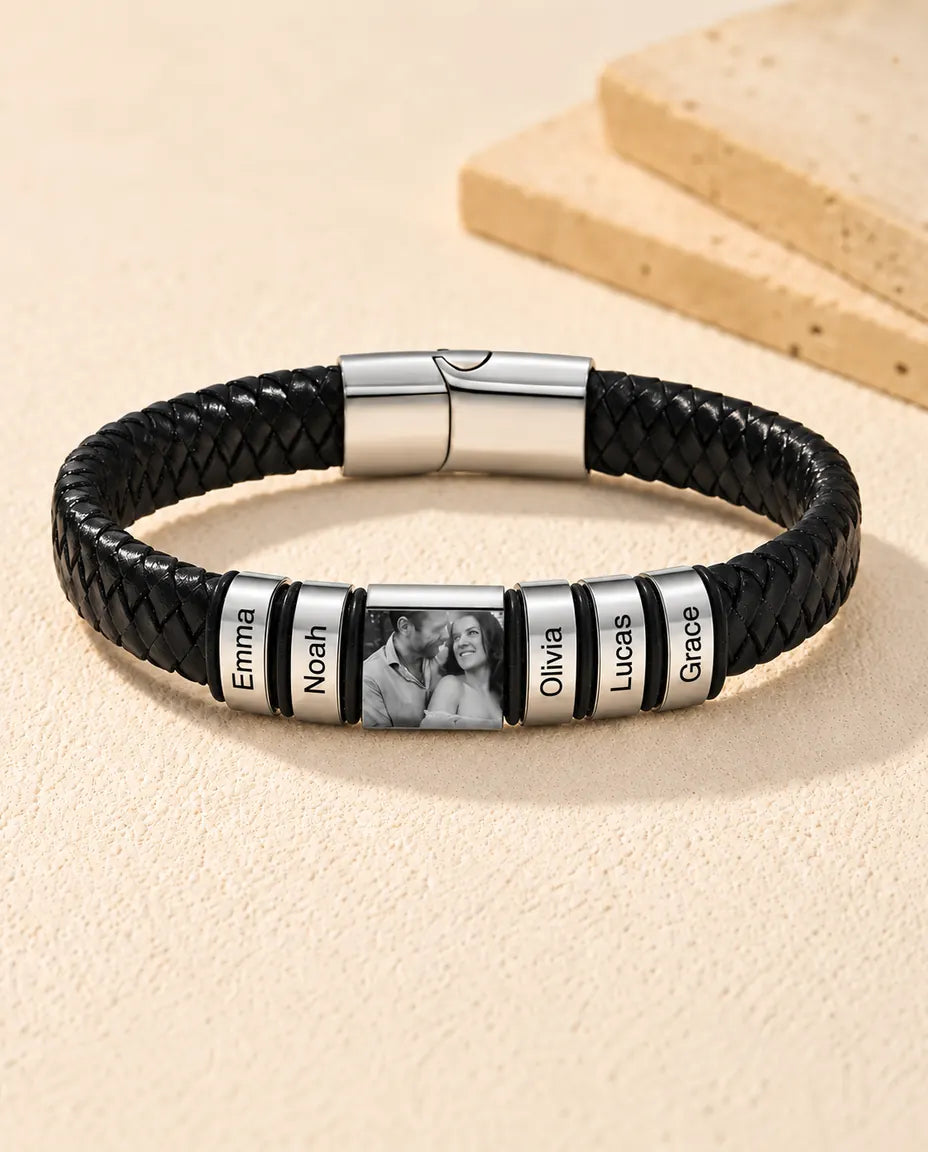 Bracelet Gravé - version à 5 prénoms