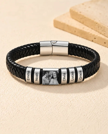 Bracelet Gravé - version à 5 prénoms