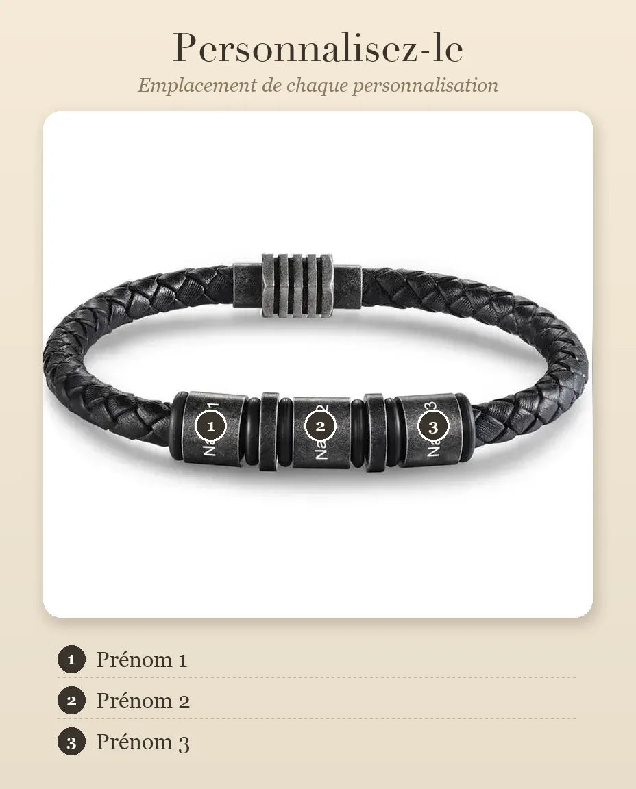 Bracelet Gravé Homme – guide de personnalisation