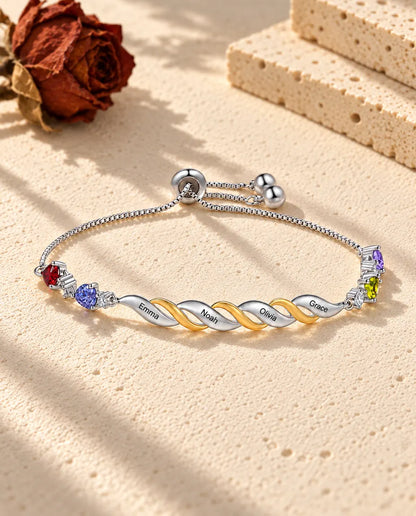 Bracelet Gravé pour Maman - vue de trois quarts