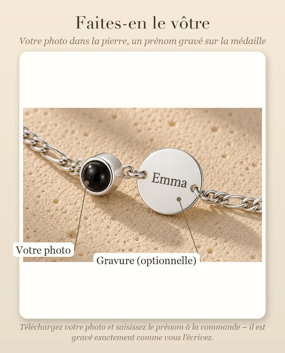 Bracelet Gravé - guide de personnalisation : photo et gravure
