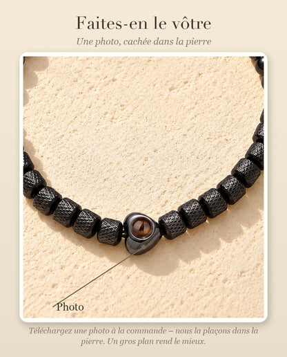 Guide de personnalisation : où va votre photo dans la perle cœur