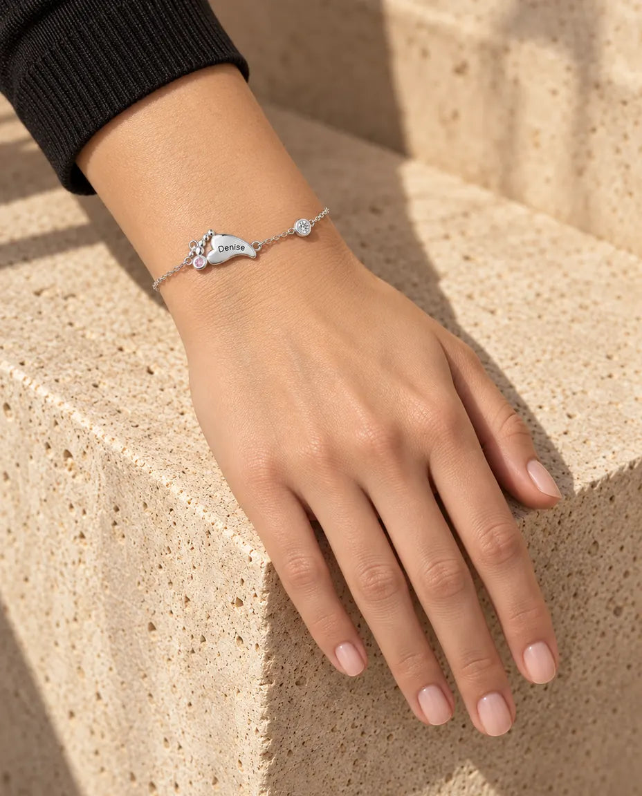 Bracelet Personnalisé Femme - porté par un mannequin
