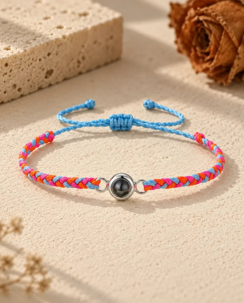 Bracelet Photo - aux couleurs arc-en-ciel