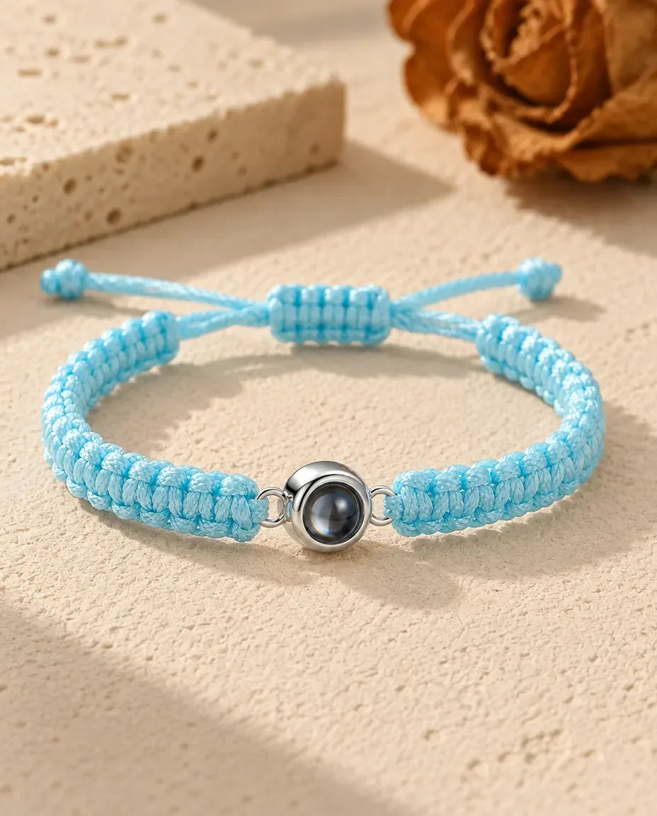 Bracelet Photo - en bleu clair