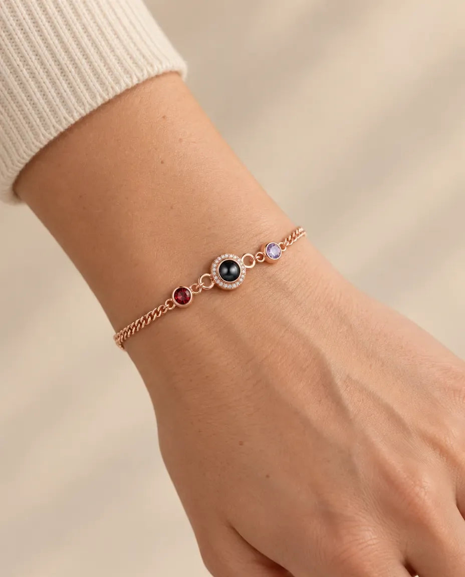 Bracelet Photo - porté par un mannequin