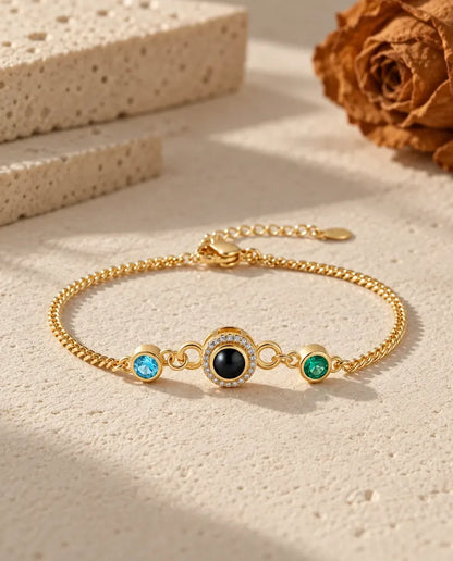 Bracelet Photo - finition or