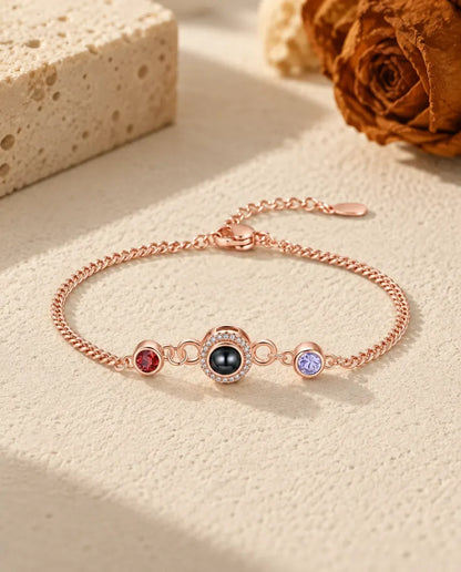 Bracelet Photo - finition or rose