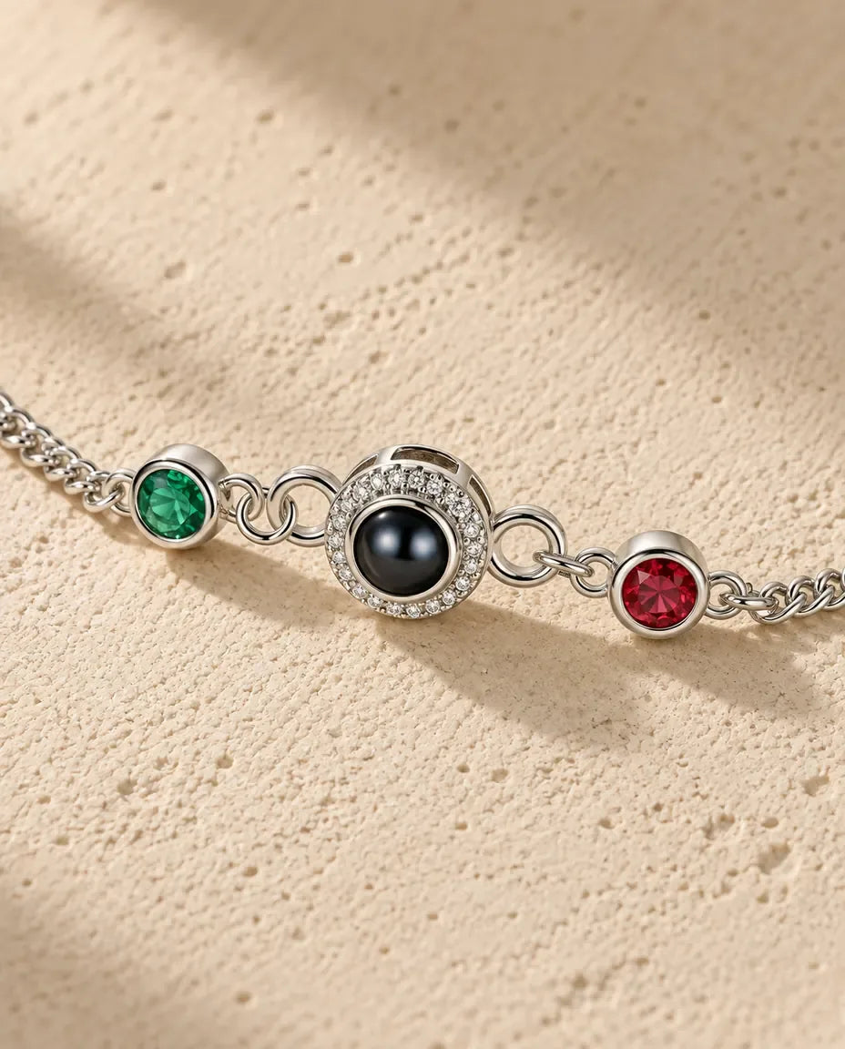 Bracelet Photo - gros plan du pendentif de projection