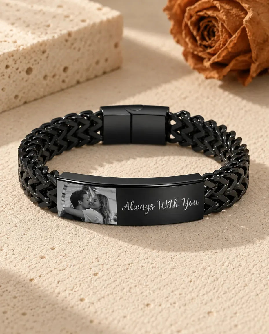 Bracelet Photo Homme - finition noire