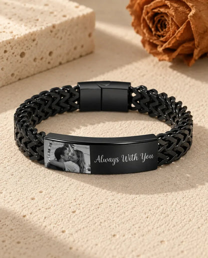 Bracelet Photo Homme - finition noire