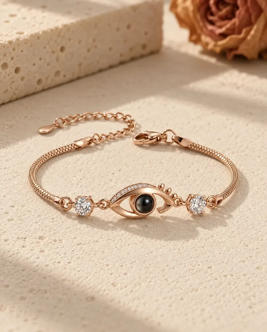 Bracelet Photo - finition or rose
