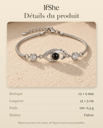 Bracelet Photo - dimensions et matière