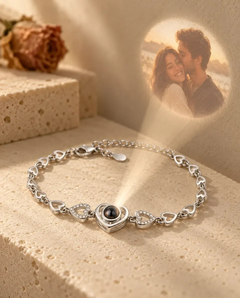 Bracelet Photo - projette la photo cachée sur un mur