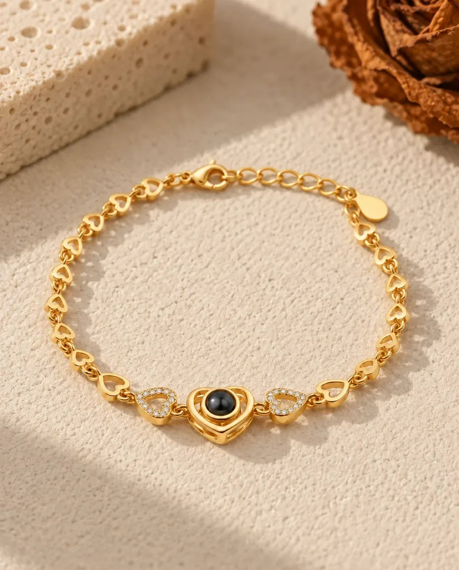 Bracelet Photo - finition or