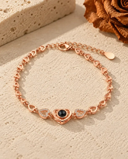 Bracelet Photo - finition or rose