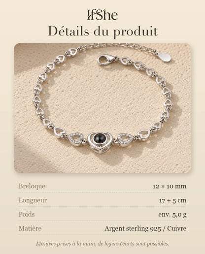 Bracelet Photo - dimensions et matière