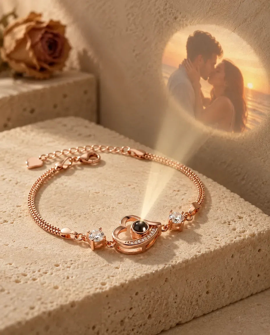 Bracelet Photo Projection - projette la photo cachée sur un mur