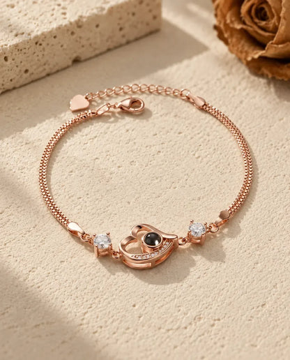 Bracelet Photo Projection - finition or rose