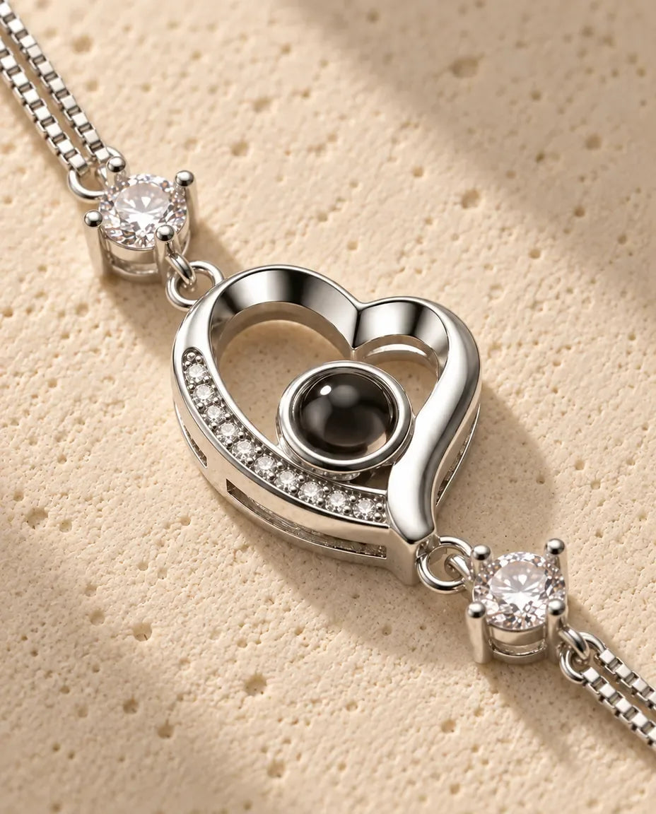 Bracelet Photo Projection - gros plan du pendentif de projection