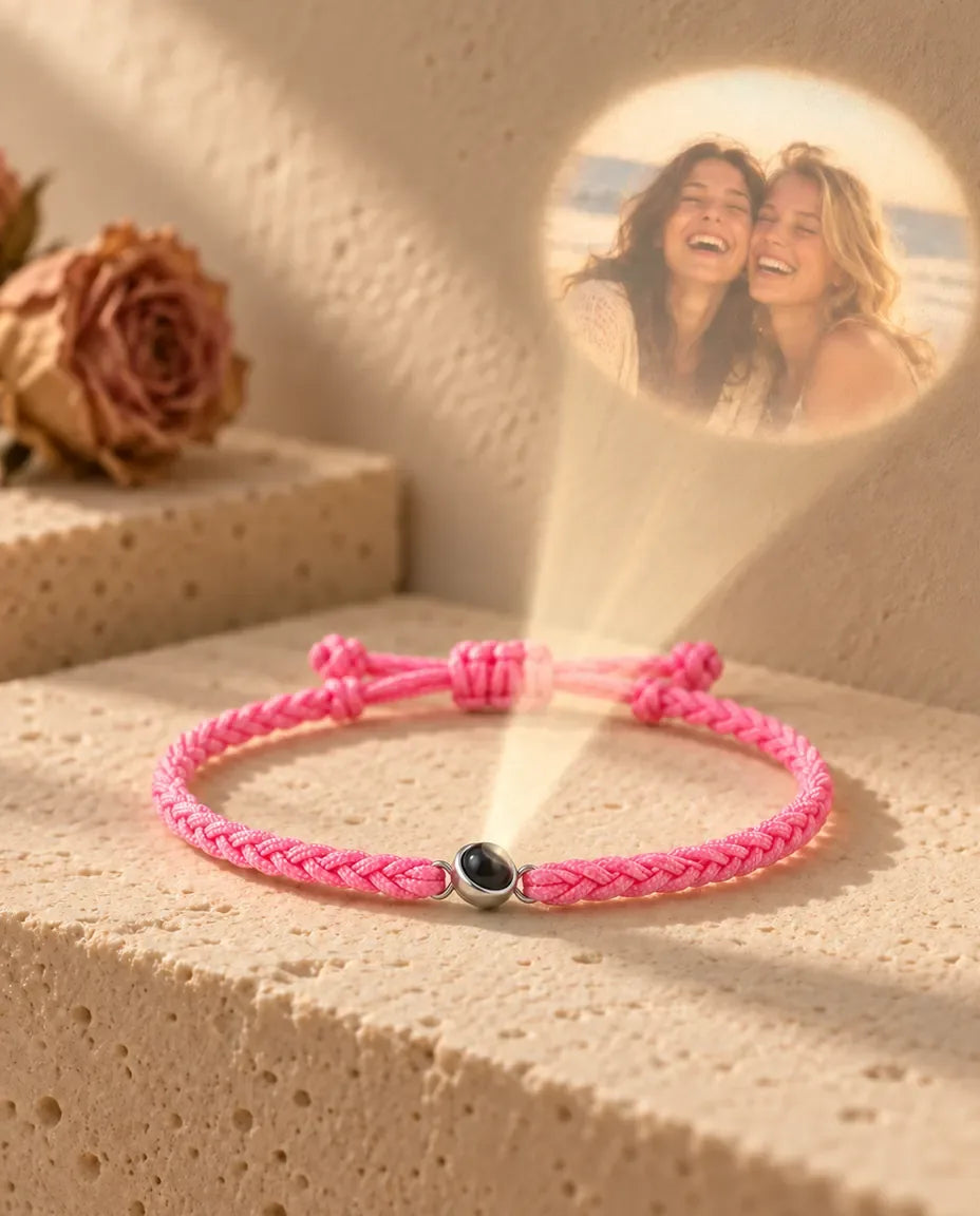Bracelet Photo - projette la photo cachée sur un mur