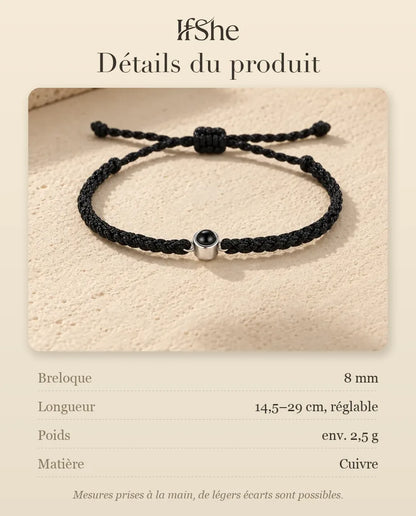 Bracelet Photo - dimensions et matière