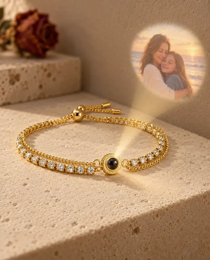 Bracelet Photo - projette la photo cachée sur un mur