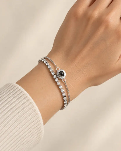 Bracelet Photo - porté par un mannequin