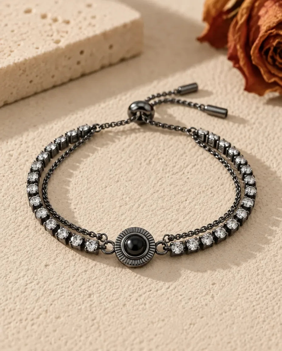 Bracelet Photo - finition noire