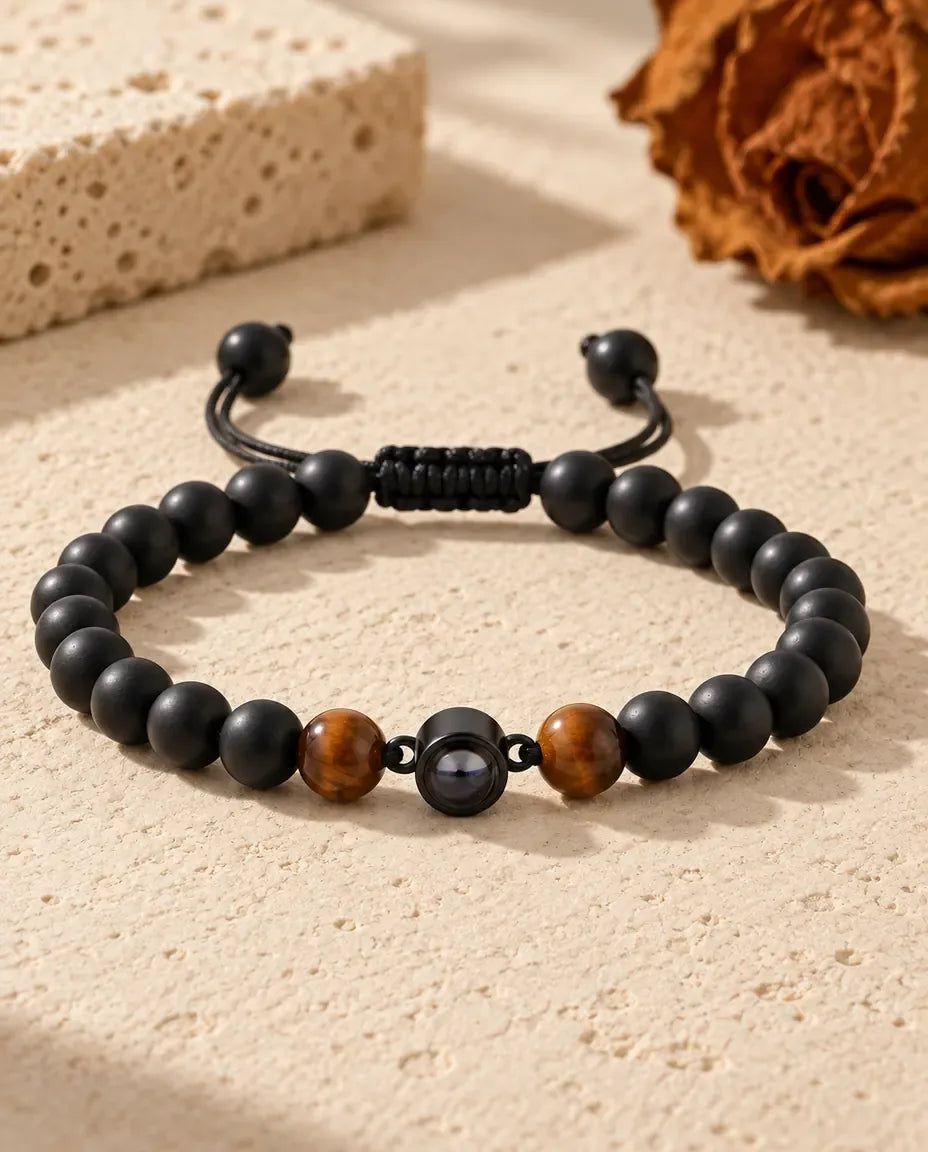 Bracelet Photo Homme - posé à plat