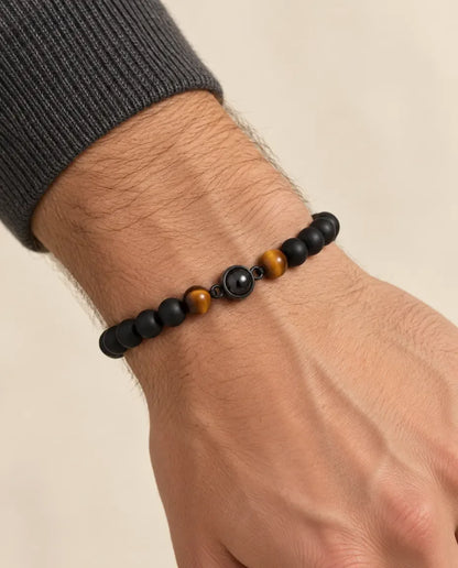 Bracelet Photo Homme - porté par un mannequin