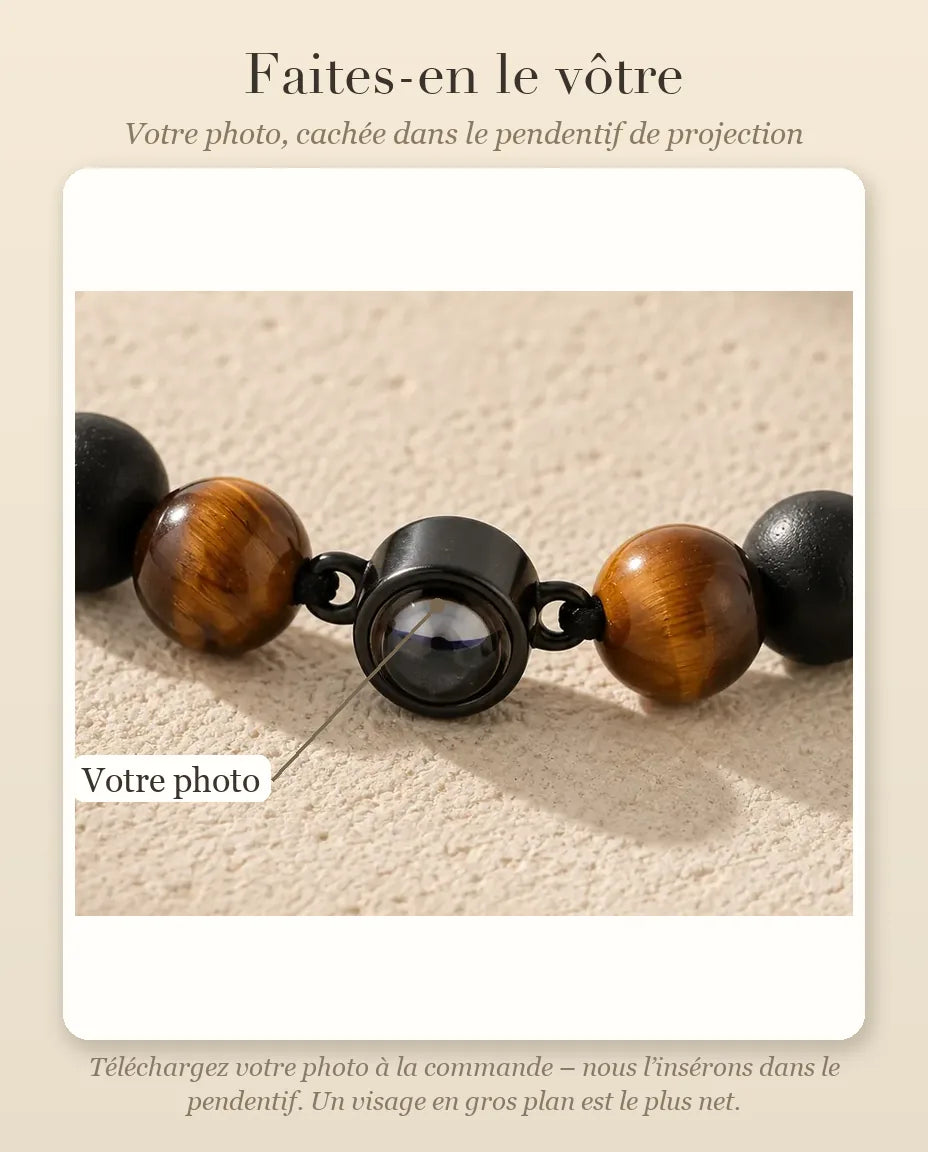 Bracelet Photo Homme - guide de personnalisation : photo