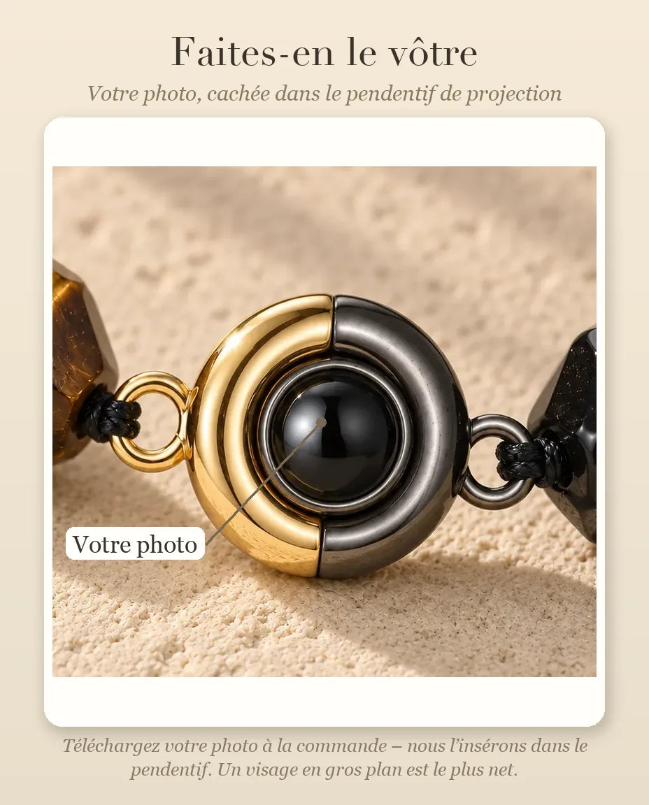 Bracelet Photo Projection - guide de personnalisation : photo
