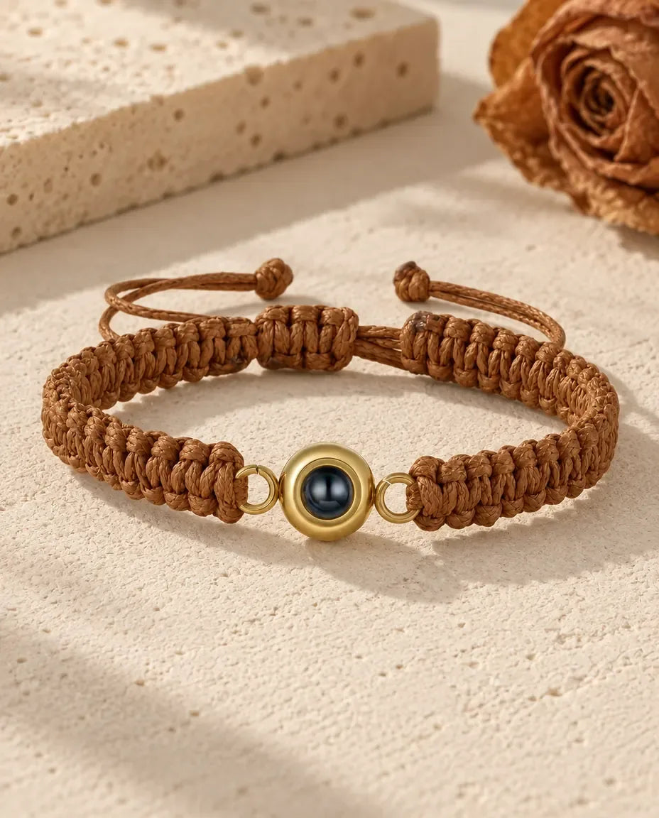 Bracelet Photo - en marron