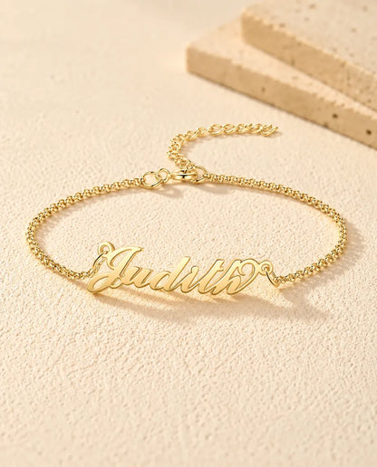 Bracelet Personnalisé Femme - finition or