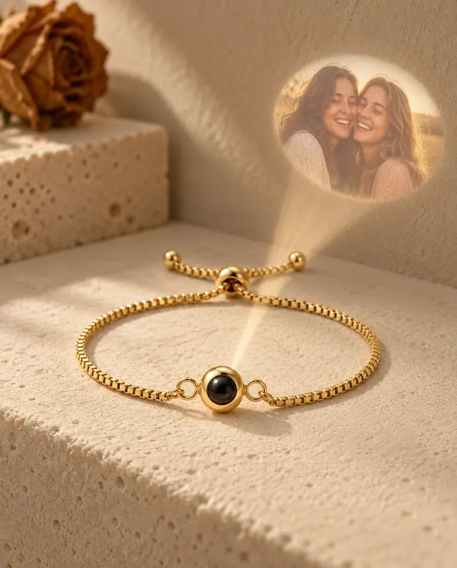 Bracelet Photo - projette la photo cachée sur un mur
