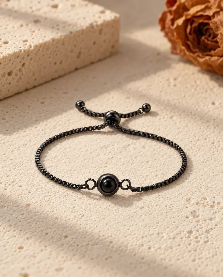 Bracelet Photo - finition noire