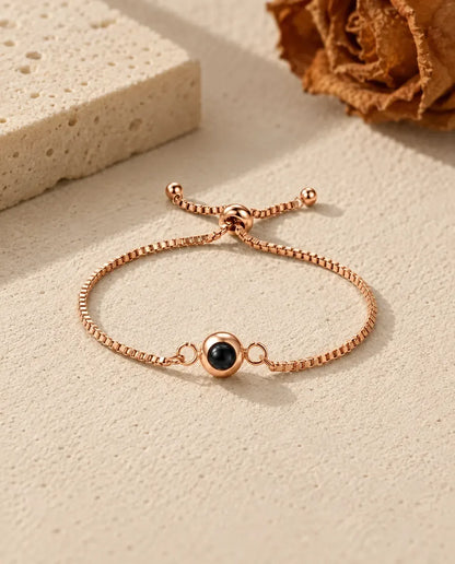 Bracelet Photo - finition or rose