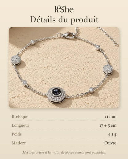 Bracelet Photo - dimensions et matière