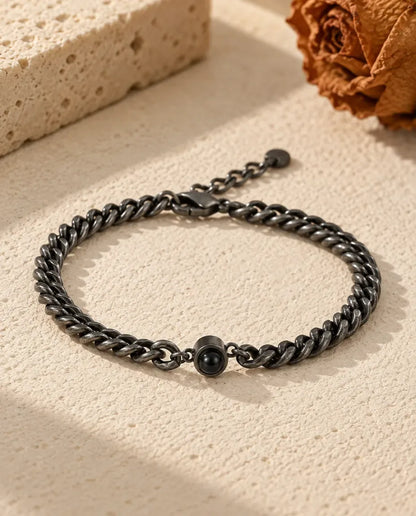 Bracelet Photo Homme - posé à plat