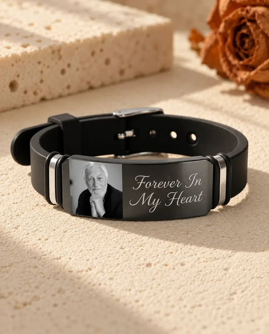 Bracelet Photo Homme - posé à plat