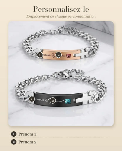 Bracelets Couple – guide de personnalisation