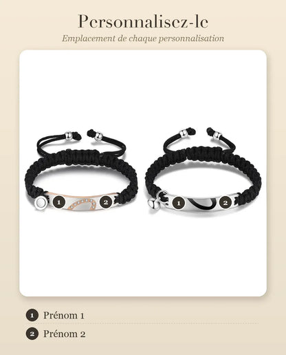 Bracelets Couple – guide de personnalisation