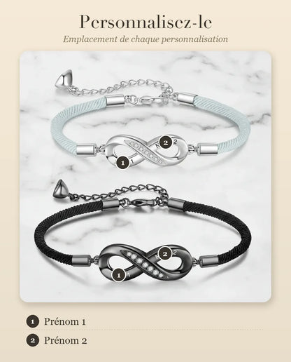 Bracelets Couple – guide de personnalisation