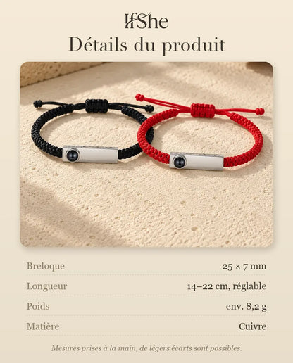 Bracelet Gravé - dimensions et matière